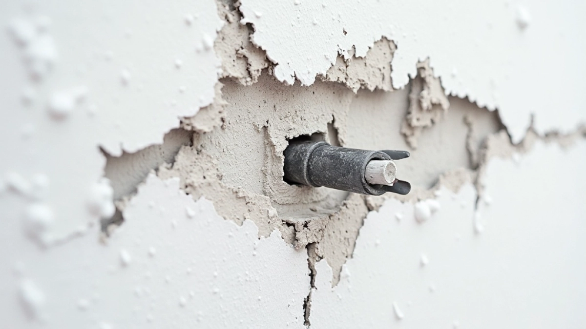 Czym zamalować przebijające kable na ścianie