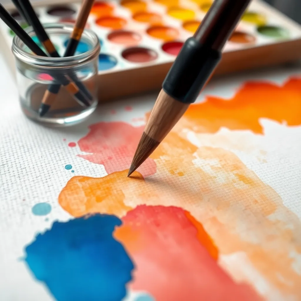 Jak malować akwarelami na płótnie