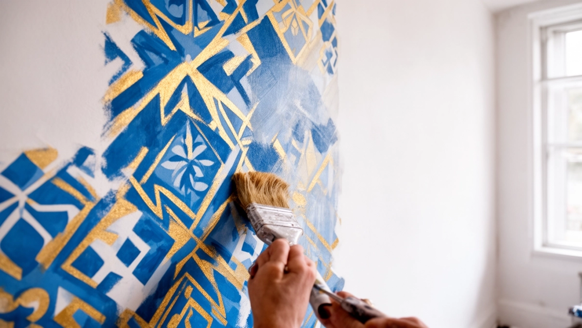 jak pomalować ściany wzory