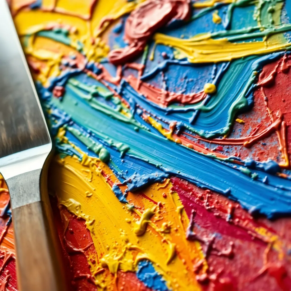 Jakie farby do malowania szpachelką