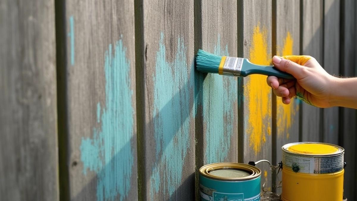 Malowanie ogrodzenia pędzlem cena