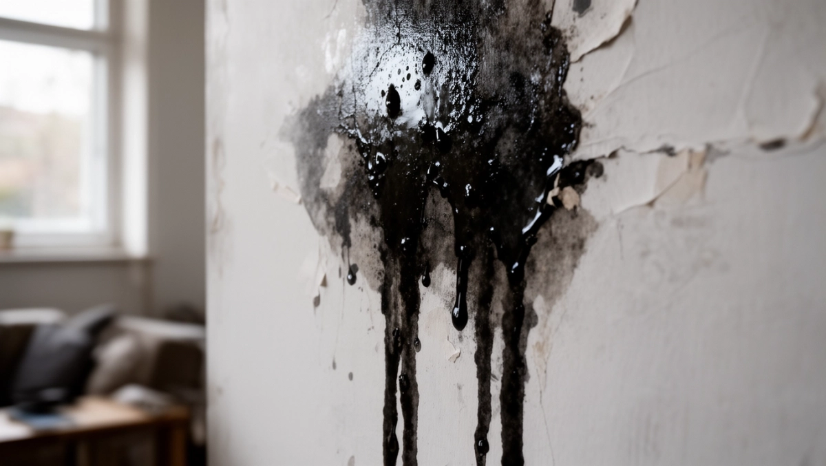 Mokre plamy na ścianie po malowaniu