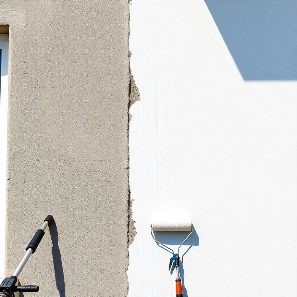 Mycie i malowanie elewacji cena za m2