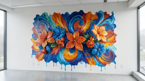 artystyczne malowanie na ścianach