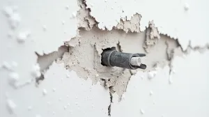 Czym zamalować przebijające kable na ścianie