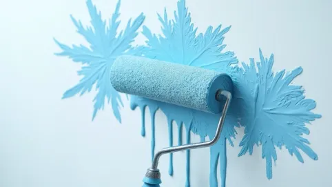 Gumowy wałek malarski do malowania ścian we wzory