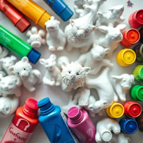 Jakie farby do malowania figurek gipsowych