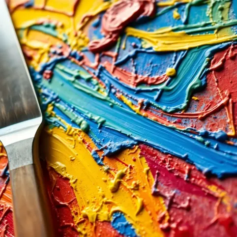 Jakie farby do malowania szpachelką