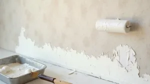 Malowanie tapety papierowej