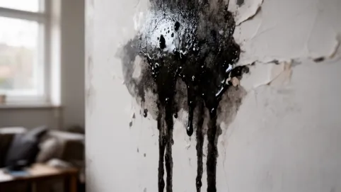 Mokre plamy na ścianie po malowaniu