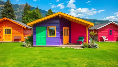 Na jaki kolor pomalować domek na działce