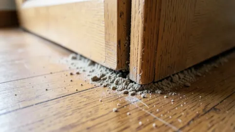 wykończenie ościeżnicy przy podłodze